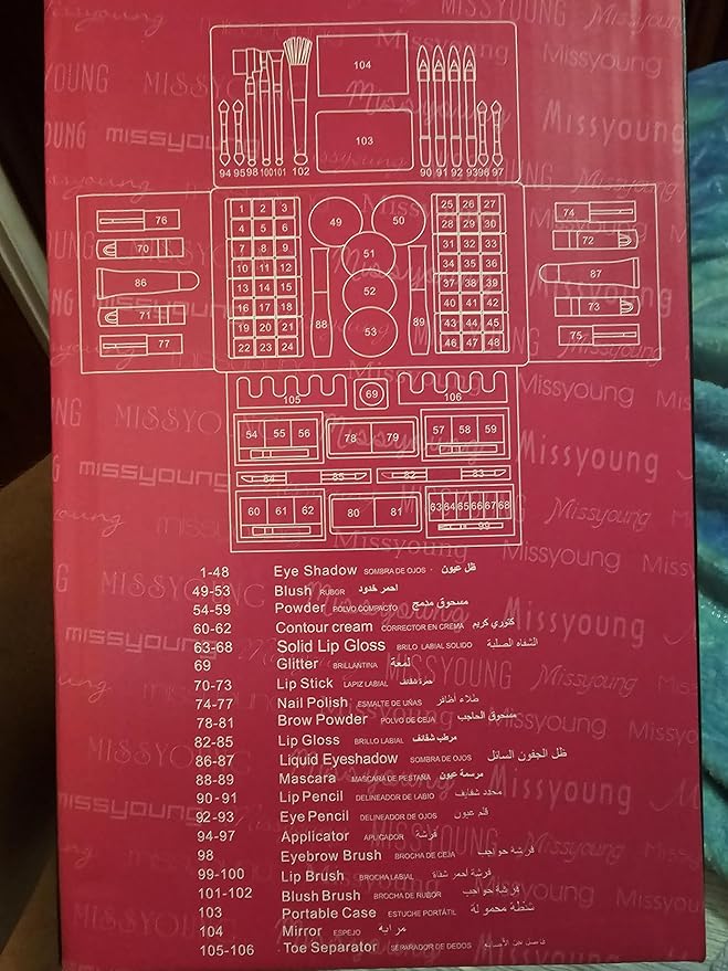 Huge makeup case kit 106pc girls birthday teenager-GlimoraGlow