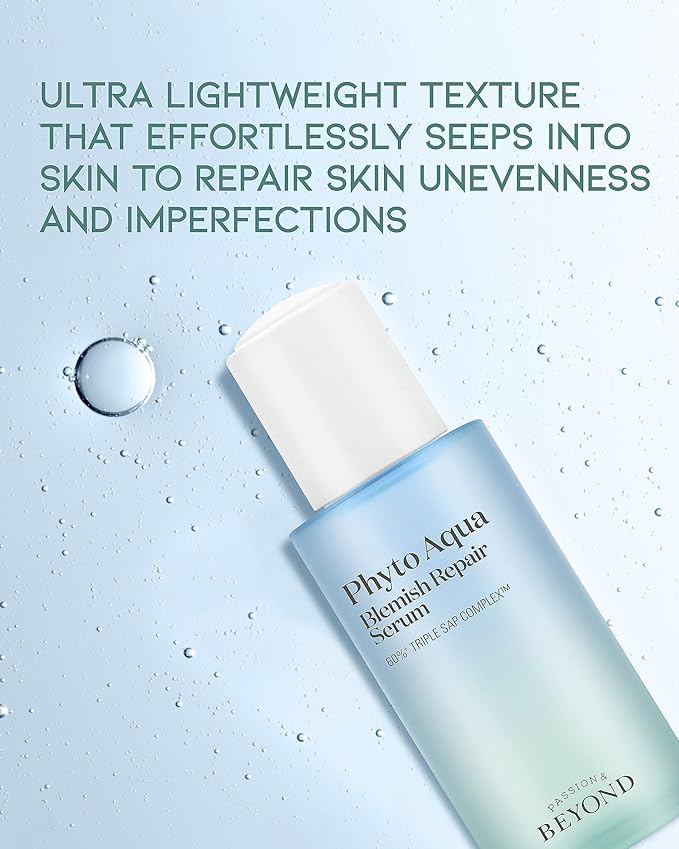 BEYOND Phyto Aqua Repair Face Serum (1.4fl oz) - Vegan Formula Korean Skin Care for Clear & Moisturized Skin, Hyaluronic Acid, Niacinamide-GlimoraGlow