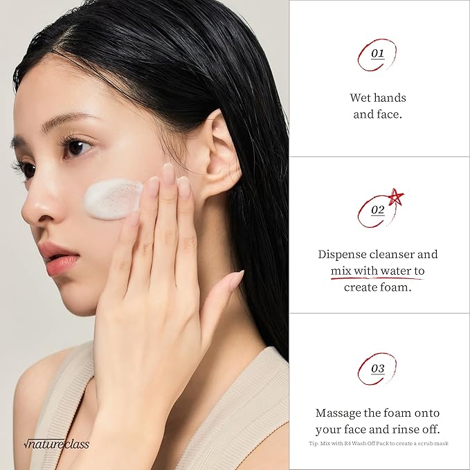 R60 Rice Enzyme Powder Face Wash Cleanser – Exfoliating, Deep Cleansing, Removes Pore Impurities for Soft Radiant Skin, Korean Skincare1.76oz-GlimoraGlow