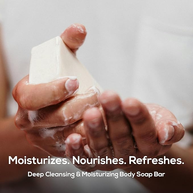 MARLOWE. No. 105 Bar Soap for Men 7 oz (6 Bars) Moisturizing Body Soap, Nourishing & Refreshing with Natural Extracts, Shea Butter, Olive Oil & Green Tea Extracts, Original Sage & Fir Scent-GlimoraGlow