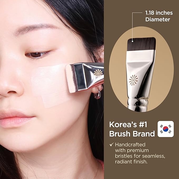 Korean Piccasso Brush FB11 Spatula Brush – Professional Foundation Brush for Liquid Makeup, Flat and Soft Bristles for Seamless Application, Ideal for Liquid Foundation and Cream Face Makeup-GlimoraGlow