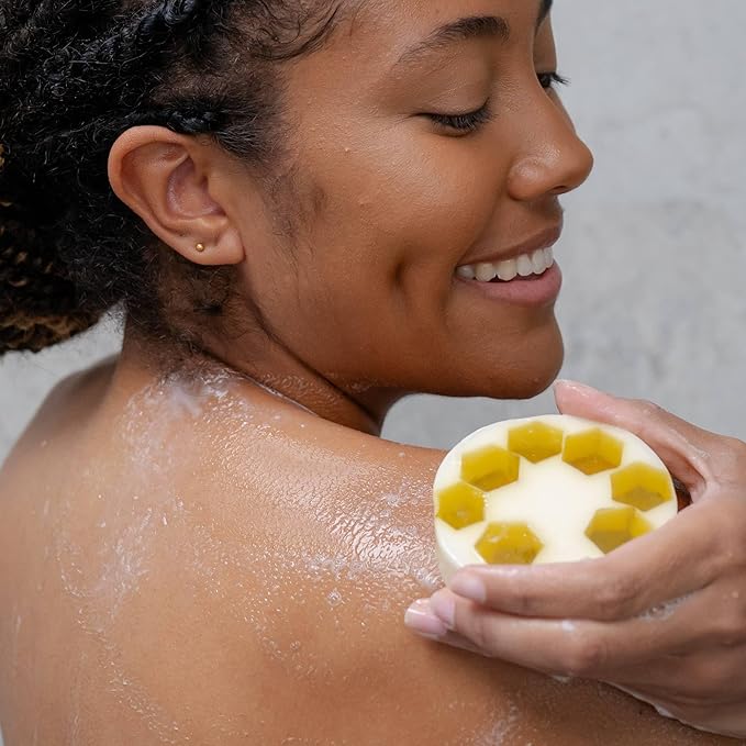 ANIHANA Handcrafted Soap 3 Pack with Coconut Oil, Gentle Cleansing Paraben Free Cruelty Free Refreshing Manuka Honey & Goat Milk Scent 4.23 oz each-GlimoraGlow