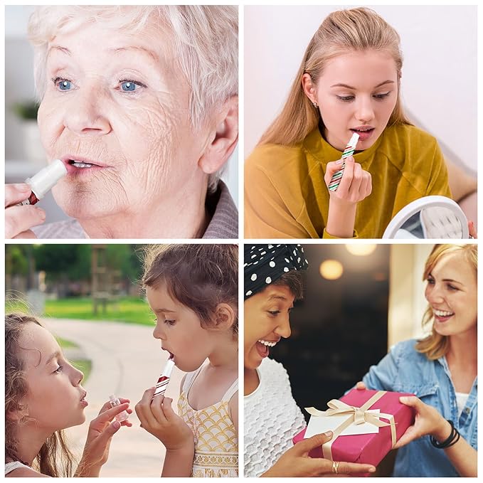 24 Pcs Bible verse Lip Balm Moisturizing 0.07 oz Lip Care Product Bulk Christian Gift with Inspirational Scripture for Women Faith Religious Happy Moment Praise Friend Teacher Worker Employee-GlimoraGlow