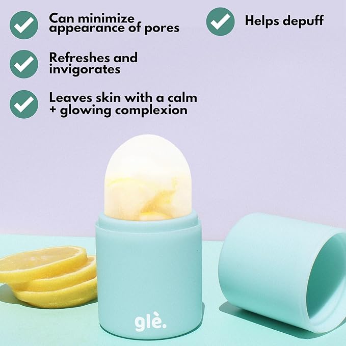 Cryotherapy Ice Massager Infused with Retinol - Cryo ICY Pops Face Massage Ice Roller | Cryotherapy Cooling Facial Ice Massager - for Face & Eyes-GlimoraGlow