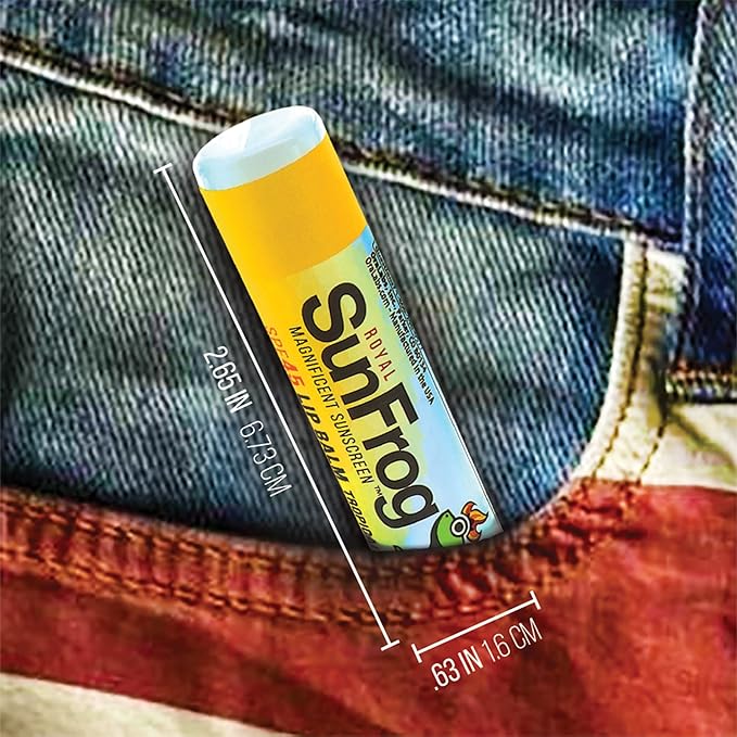 Royal SunFrog | 2-Pack Tropical Lip Balm with SPF 45 Sun Protection | Protects, Soothes, and Moisturizes with Vitamin E and Sunscreen (0.15oz/4.25g Per Stick)-GlimoraGlow