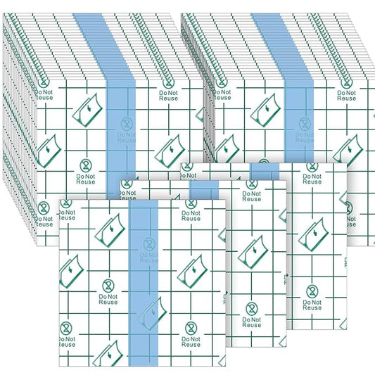 200 Pieces Makeup Hand Palette Single Use Makeup Mixing Palette Disposable Foundation Mixing Tray Adhesive Artist Cosmetic Makeup Palette Waterproof Makeup Tape for Women Girl (3.15 x 3.15 Inch)-GlimoraGlow