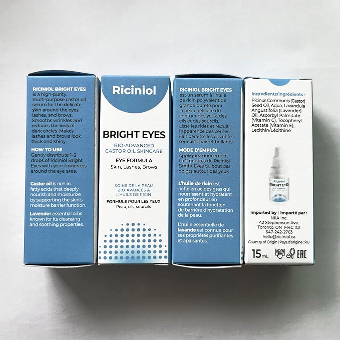 Bright Eyes -Bio-Advanced Castor Oil Ointment Eye Formula for Skin, Lashes, and Brows, 15 ml, Pack of 1-GlimoraGlow