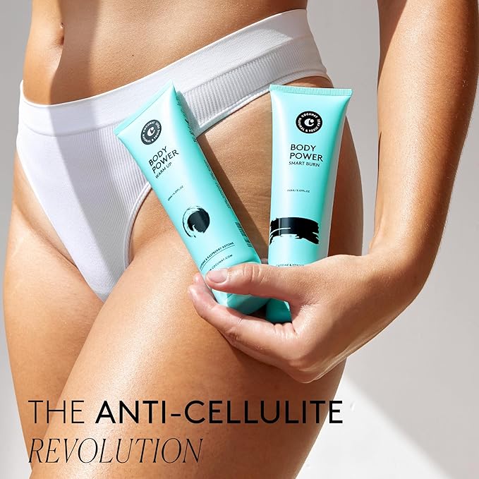 COCUNAT - Body Power - Anti Cellulite Cream - Body Firming Cream - Cellulite Remover - Toned Skin - With Caffeine and Hyaluronic Acid - 150 ml + 125 ml-GlimoraGlow