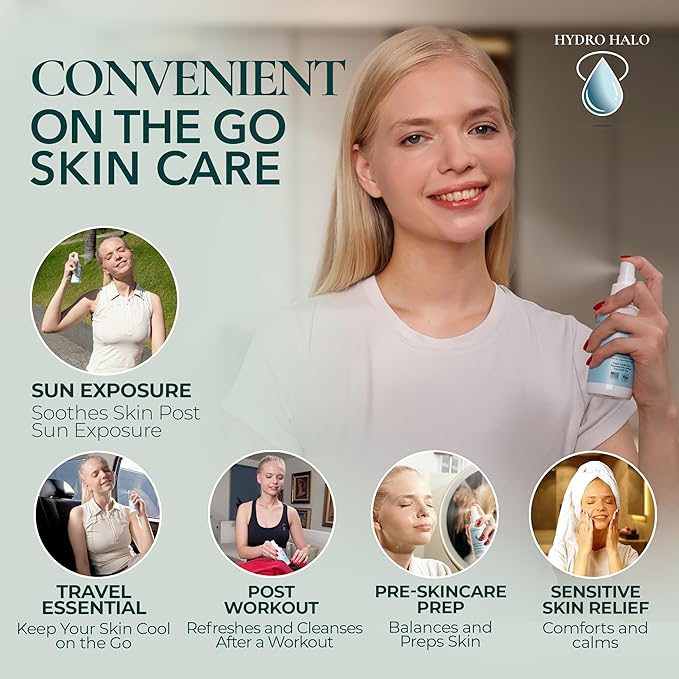 Hypochlorous Acid Spray for Face 4oz – Pure Hypochlorous Acid Spray Cleaner, Daily Cleansing Facial, pH Balanced, Plant Based, No Alcohol, USA Made-GlimoraGlow