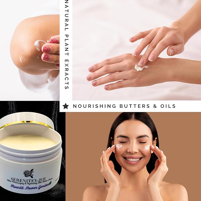 Ultra Moisturizing & Hydrating Body Butter Cream with Botanical Oils, Natural Ceramides, Hyaluronic Acid, Squalane, Cupuacu & Mango Butters-Heal, Soften & Repair Dry Skin 8oz-GlimoraGlow