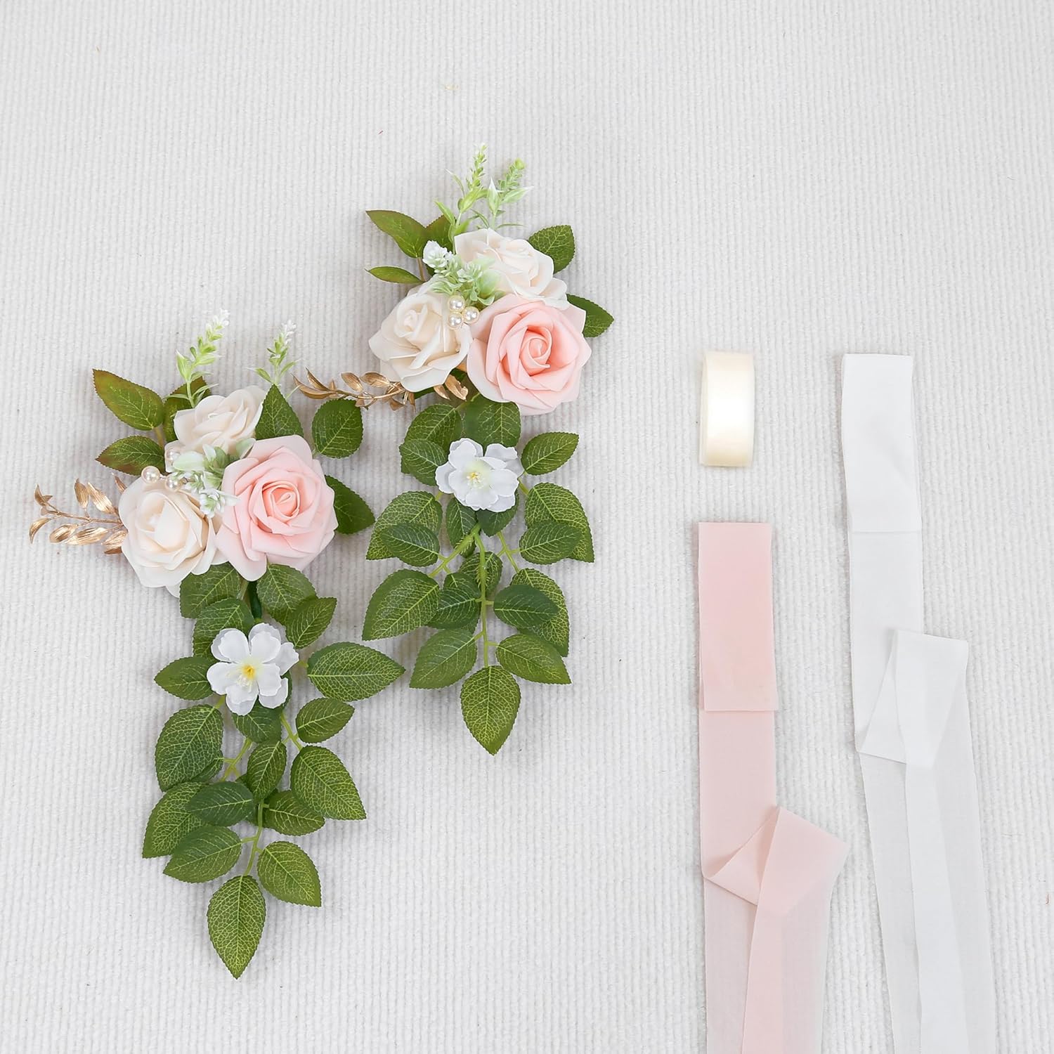 10 Wedding Aisle Decorations for Wedding Ceremony Pink Wedding Chair Decorations Flowers for Wedding Aisle Decor Church Pew Decorations