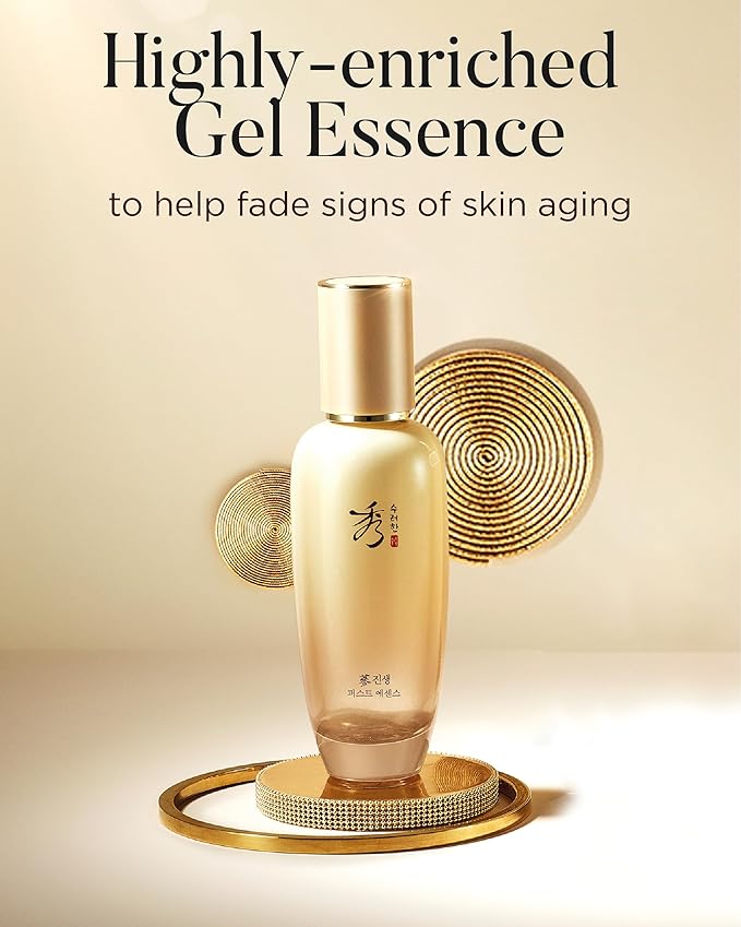 Sooryehan Christmas Gifts Ginseng First Essence (120 ml/2.04 fl oz) Total Age-Defying Solution, Wrinkle Improvement, Nourishing Toner for Radiant and Youthful Skin - Ginsenoside | Korean Skincare-GlimoraGlow