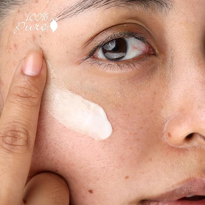 100% PURE Luminous Face Primer Illuminating Makeup Base & Moisturizer with Anti-Aging Antioxidants - Glowy Long-Lasting & Pore Diminishing Cosmetics Prep, Flawless Soothing Hydration - 1 oz-GlimoraGlow