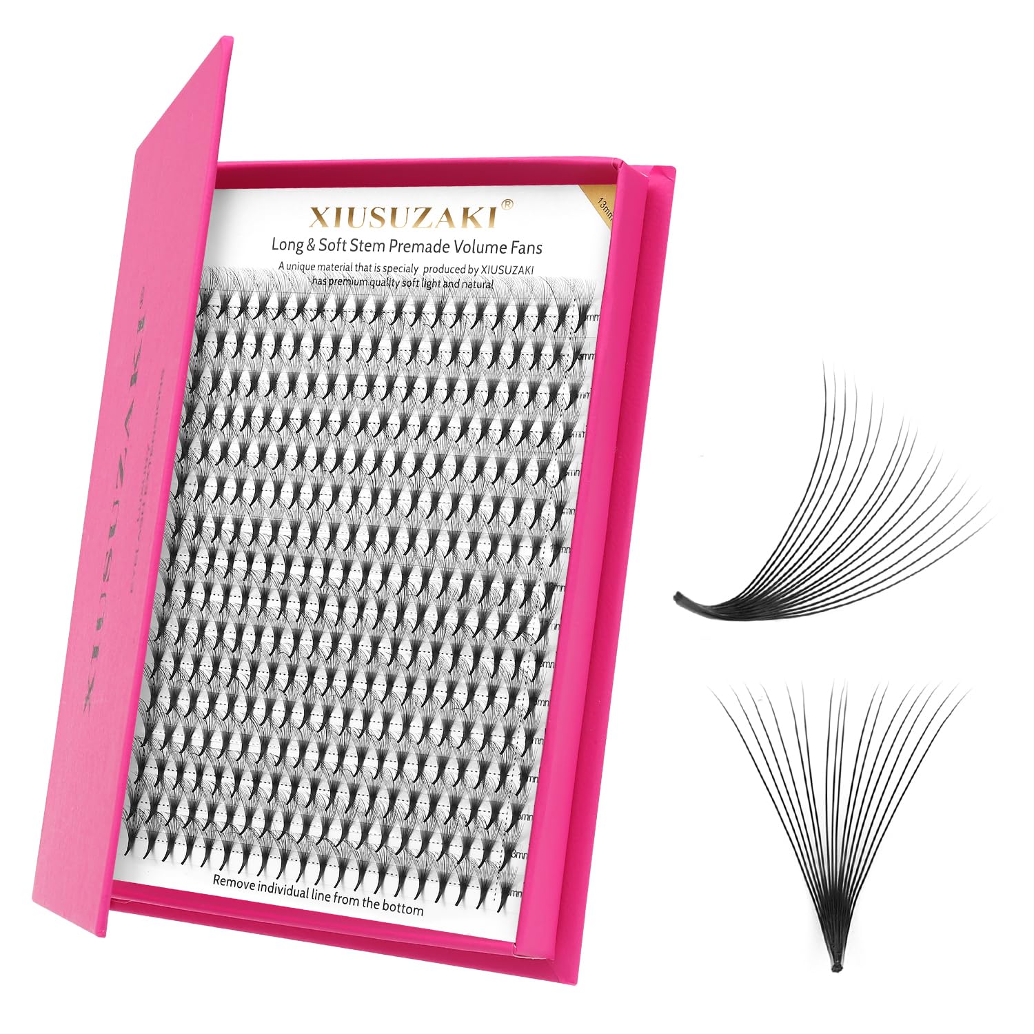 Premade Fans Eyelash Extensions 16D Volume Lash Extensions 0.03 Thickness Eyelash Extension C Curl Premade Lash Fans Mix 9-16mm Fluffy Soft Handmade Lash Fan(16D-0.03-C,9-16mm)-GlimoraGlow