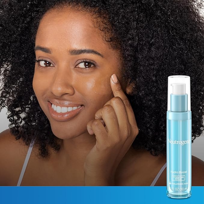 Neutrogena Hydro Boost Hydrating Hyaluronic Acid Serum, Hydrating Face Moisturizer For Dry Skin, Oil-Free Non-Comedogenic Moisturizer, 1 FL OZ-GlimoraGlow