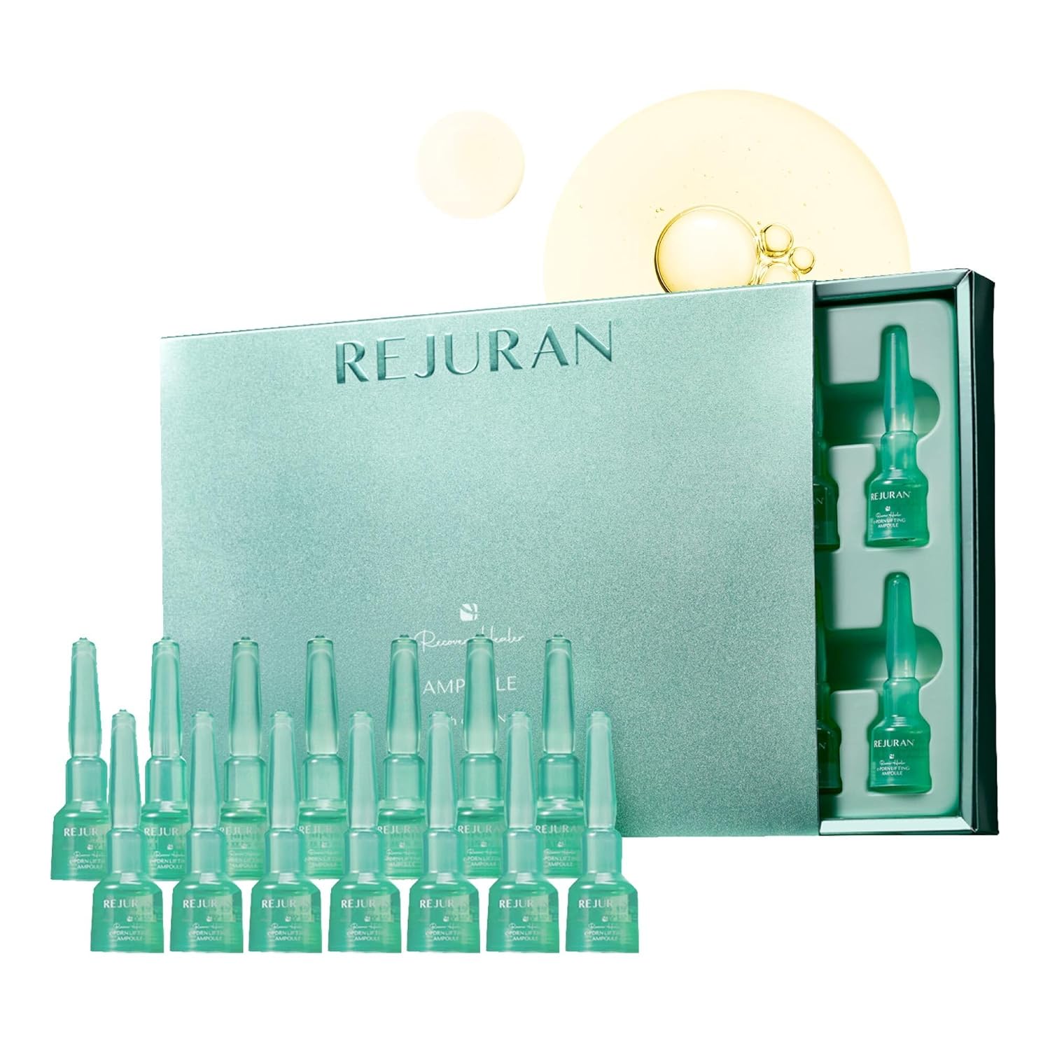 REJURAN® Recover c-PDRN® Lifting Ampoule - High Does Original Salmon DNA PDRN Serum DNA for Rejuvenation, Hydration, Skin Soothing, and Intensive Anti-Aging Korean Skincare. (2ml x 14 Vials)-GlimoraGlow