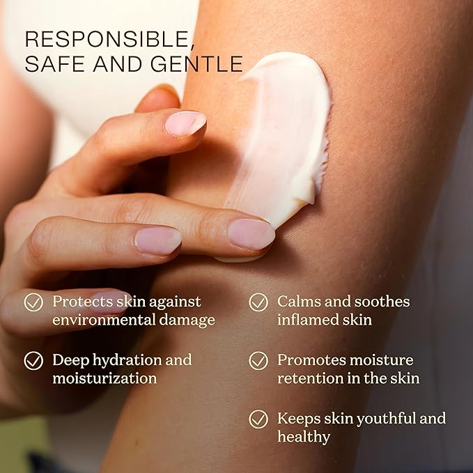 Organic Shea Butter Hand & Body Lotion For Dry and Sensitive Skin – Non Toxic, Vegan, Cruelty-Free, Natural, Gluten Free, Effectively Moisturizes and Rejuvenates Skin – 1 Pack-GlimoraGlow