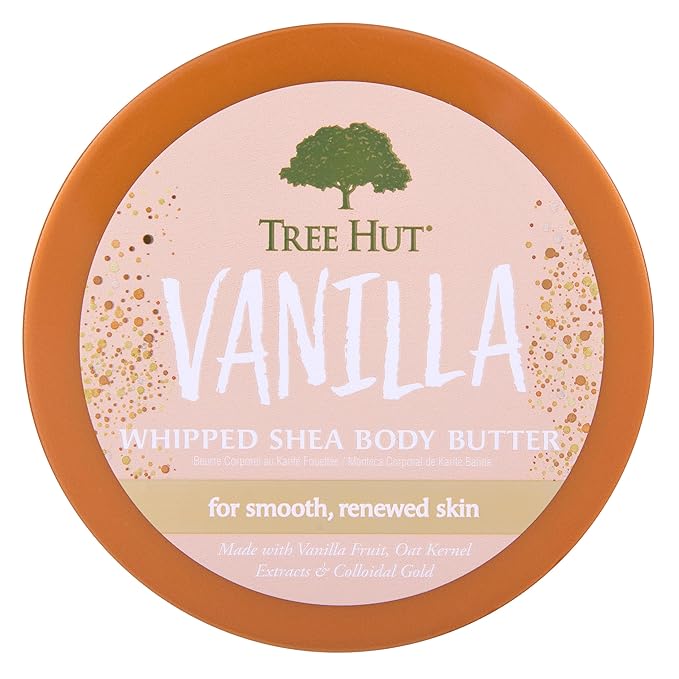 Tree Hut Whipped Shea Body Butter - Vanilla - 8.4 oz - Lightweight, Long-Lasting, Hydrating Moisturizer - Made with Shea Butter-GlimoraGlow