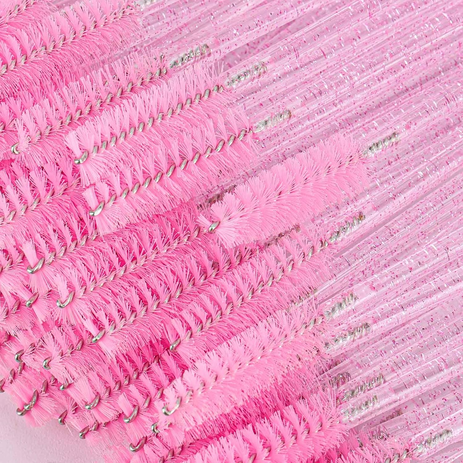 1000 Disposable Mascara Wands Eyelash Brushes Spoolies for Eyebrow Eye Lash Extension Crystal Multicolor-GlimoraGlow