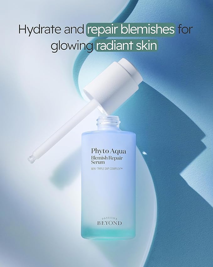 BEYOND Phyto Aqua Repair Face Serum (1.4fl oz) - Vegan Formula Korean Skin Care for Clear & Moisturized Skin, Hyaluronic Acid, Niacinamide-GlimoraGlow