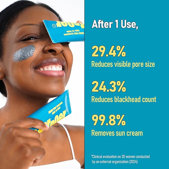 Break Pore Cleansing Pack to Foam – 3-in-1 Korean Skin Care Wash-Off Mask & Exfoliator & Cleanser w/Charcoal and Salicylic Acid – AHA, BHA, PHA for Oily, Congested Skin (3.38 fl oz)-GlimoraGlow