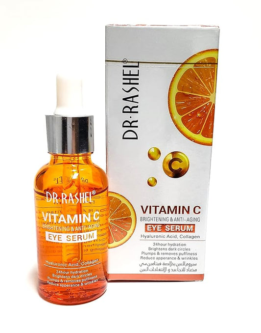 Vitamin C Eye Anti - Aging Serum Essence | Hyaluronic Acid and Collagen, Reduce Wrinkles, Remove Dark circles & Puffiness, Size (1.01 oz)-GlimoraGlow