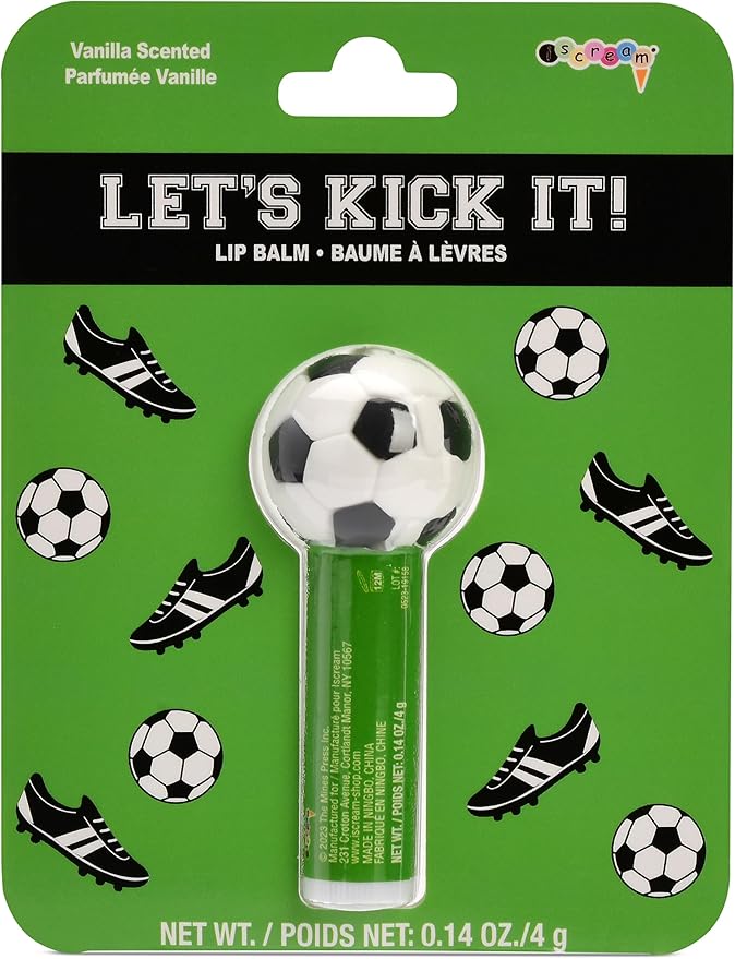 iscream Sport-Tastic Soccer Ball Shaped Vanilla Scented Lip Balm-GlimoraGlow