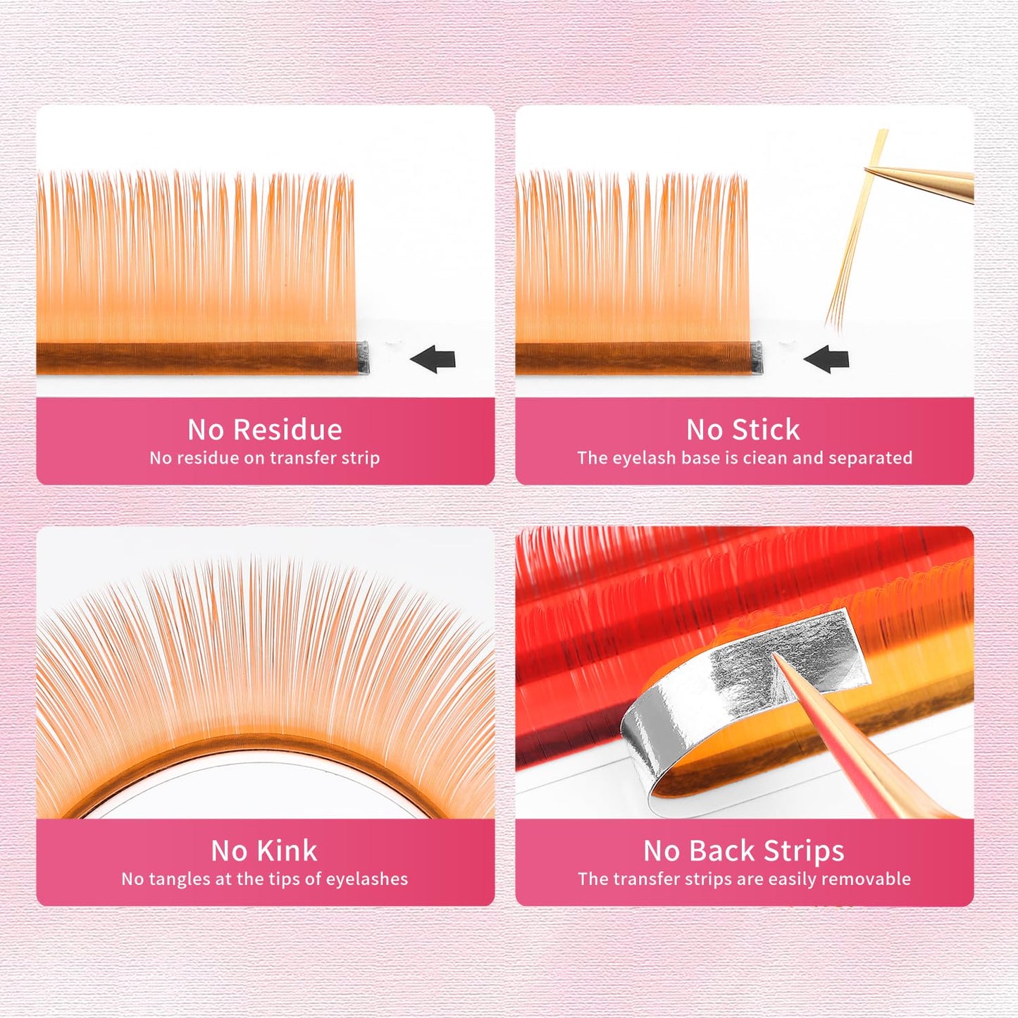 Eyelash Extensions Colored Lashes Extension 0.07 D Curl Lashes 10mm Classic Lash Extensions Soft Individual Lashes 16 Rows Natural False Eyelashes Volume Lashes Professional Use(Colored,0.07-D,10mm)-GlimoraGlow