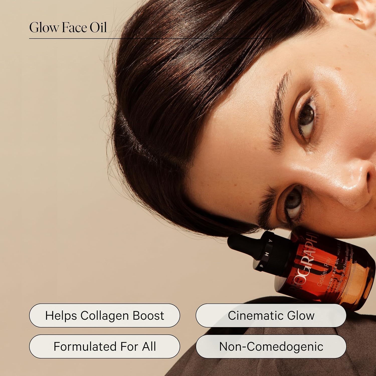 Face Oil Glow Beauty Treatment, 30ml. Anti-Aging Jojoba, Collagen Boosting Vitamin E, Hydrating Rosehip. All Skin Types. Organic Vegan Facial Oil for Women Rejuvinating Skincare & Face Moisturizer-GlimoraGlow