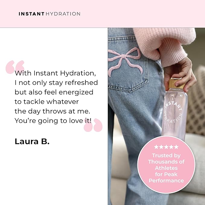 Instant Hydration Electrolytes Powder Packets - Cotton Candy Drink Mix - Zero Sugar - Keto, Vegan, Gluten-Free, Non-GMO - Boost Recovery, Brain Health, Muscle & Tissue Support- 30 Sticks-GlimoraGlow