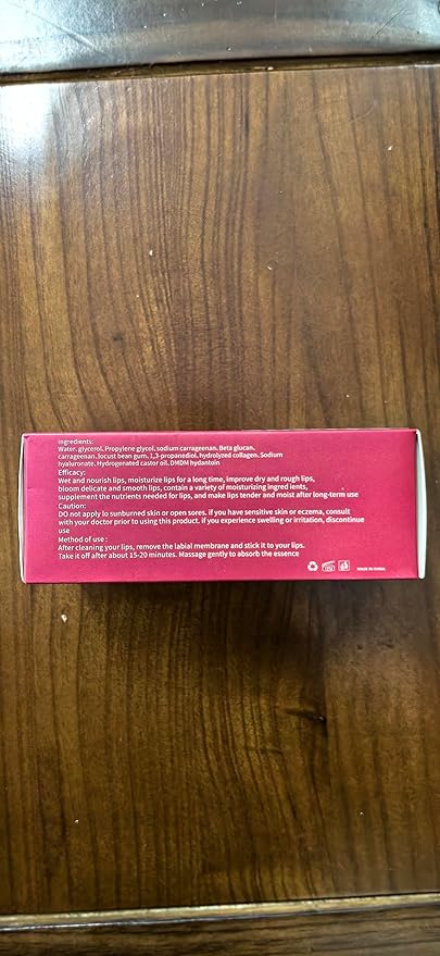 20Pcs Moisturizing Restores Moisture Lip Mask for Dry Lips and Lip Lines Overnight Lip Care, Gel Treatment Plumping Lips Mask (Red)-GlimoraGlow