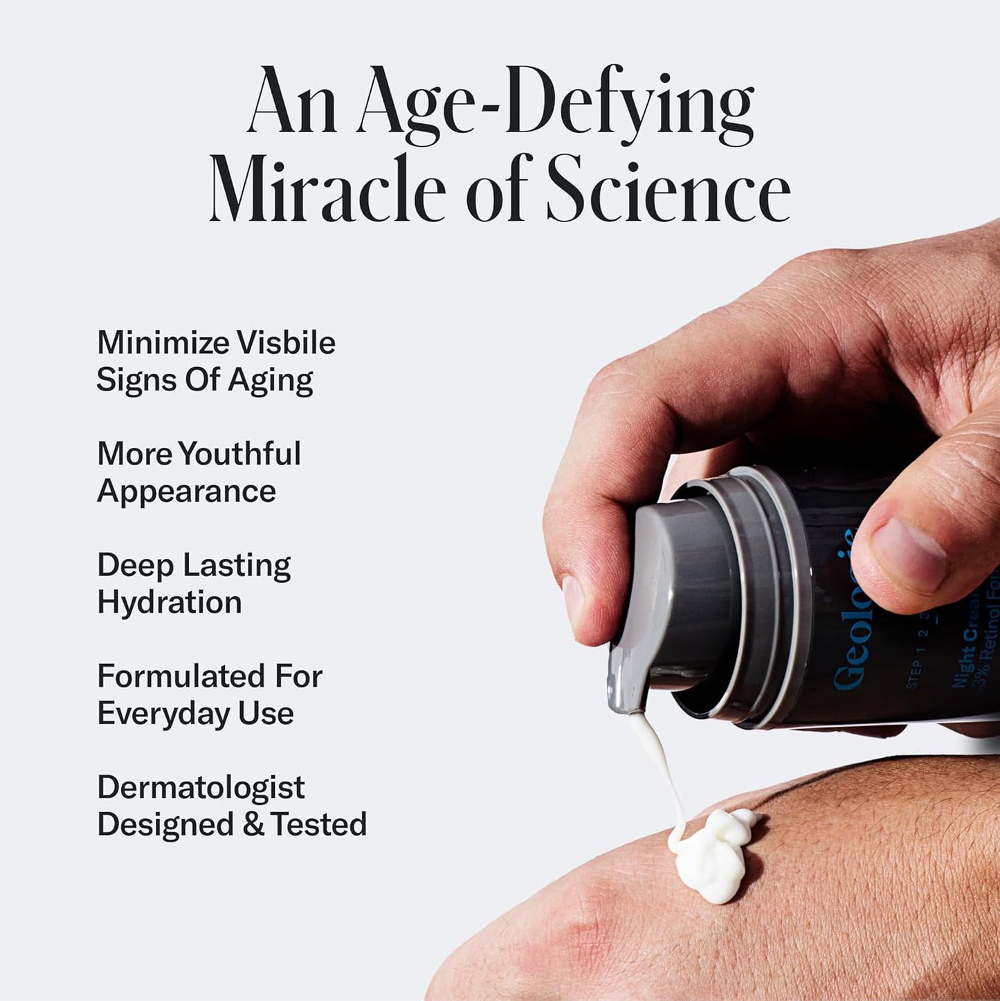 Geologie Retinol Anti-Aging Face Cream for Sensitive Skin | Beginner-Friendly .1% Retinol Formula | Effective Results | Reduces Wrinkles | For Men & Women-GlimoraGlow