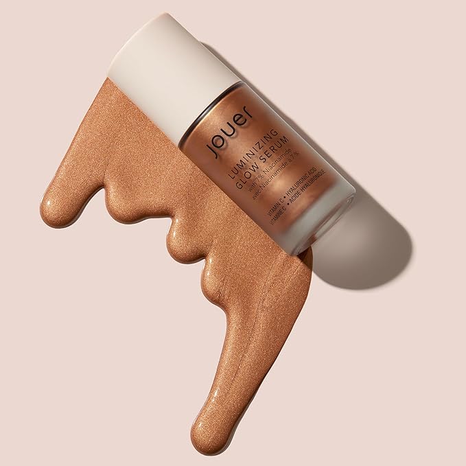 Jouer Luminizing Glow Drops for Face, Dewy Serum for Glowing Skin, 7% Niacinamide, Hyaluronic Acid, & Glycerin, 1 fl oz-GlimoraGlow