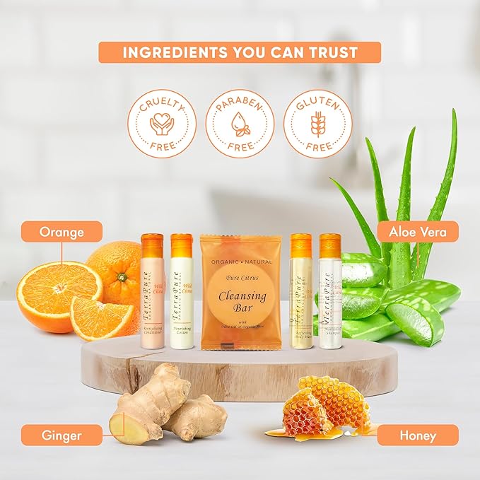 Terra Pure Wild Citrus | 1 oz. Liquids and 1 oz. Bar Soaps | 1-Shoppe All-In-Kit-GlimoraGlow
