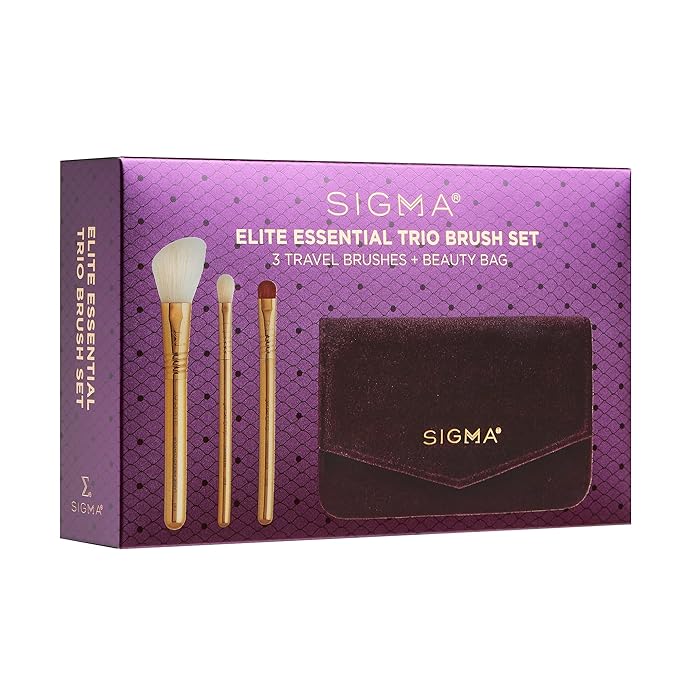 Sigma Beauty Beauty Elite Essential Trio Brush-GlimoraGlow