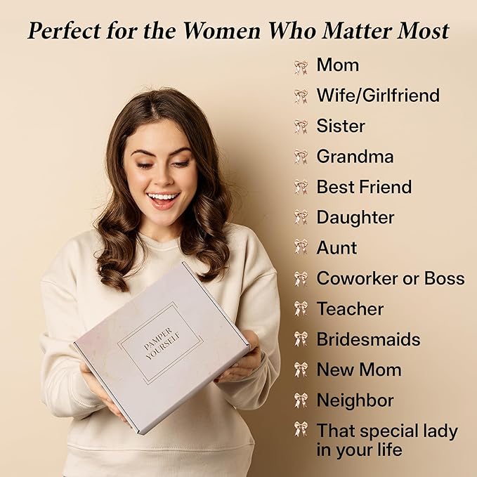 10-Piece Spa Gift Box for Women | Self-Care Set with Eye Mask, Loofa,Bath Bombs,Face Masks,Bubble Bath, Lotion, Body Wash & Bath Salt | Gift for Mom, Grandma, Wife, Bridesmaid or Loved Ones-GlimoraGlow