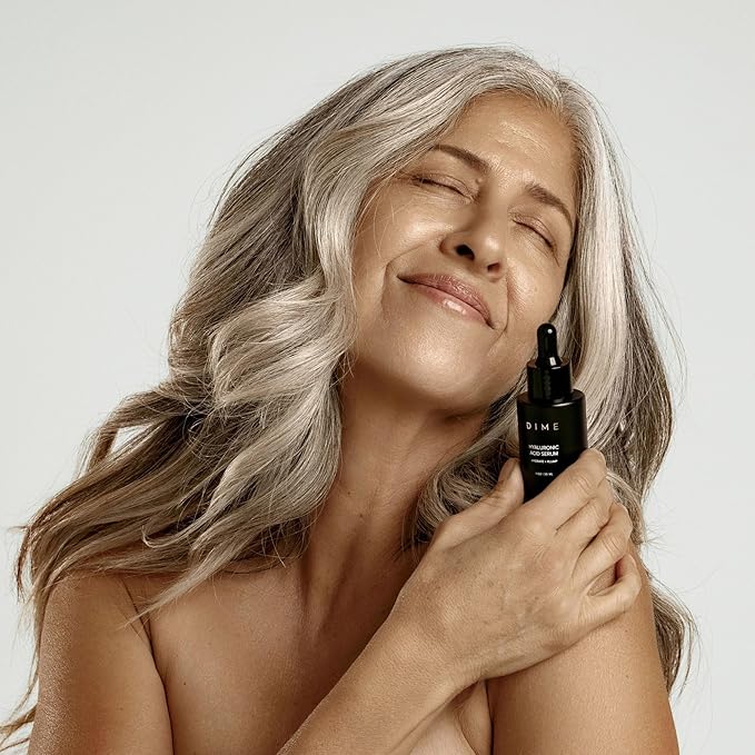 DIME Beauty Hyaluronic Acid Serum, Ultra Hydrating Face Serum with Pure Hyaluronic Acid, 1 oz / 30 ml-GlimoraGlow