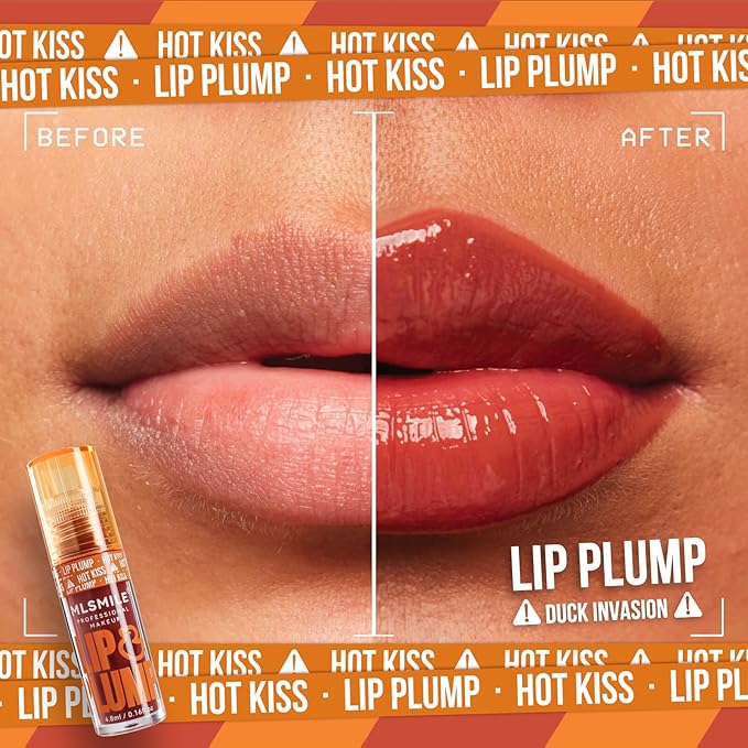 Hydrating Plumping Lip Oil Set, Natural Lip Gloss Plumper with Ginger, Transparent Moisturizing Lip Balm, Tinted Lip Plumper Gloss Make Lips Fuller, Vegan Lip Makeup (Set B, 3Pieces)-GlimoraGlow