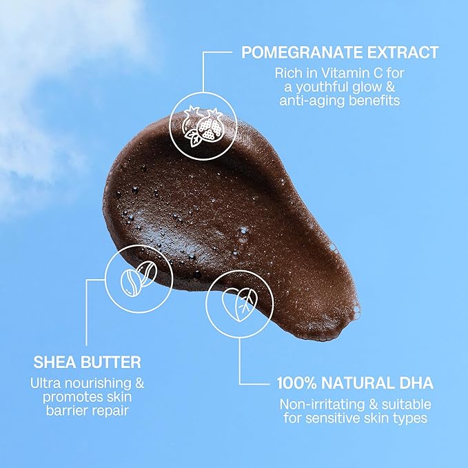 Bali Body Deep Violet Self Tanning Mousse – Self Tanner Mousse Violet-Based Formula for Dark, Fake Tan with Olive Undertones – Hydrating, Sunless Tanner for Sensitive Skin – 200ml / 6.7fl oz-GlimoraGlow