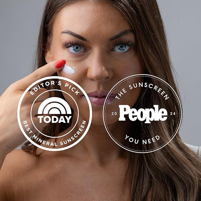 Natural Mineral Sun Screen SPF 30 for Face & Body – Lightweight, Hydrating & Moisturizing Sunscreen – Daily Sunscreen Moisturizer, No White Cast Zinc Oxide, Reef-Safe Korean Skin Care-GlimoraGlow