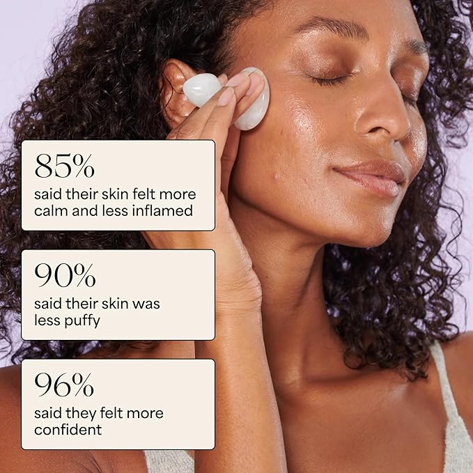 WILDLING Lumin Mushroom | Facial Massage Stone | Made with White Jade | Designed to Cool + De-puff + Calm the Skin | Perfect with Lumin Oil-GlimoraGlow