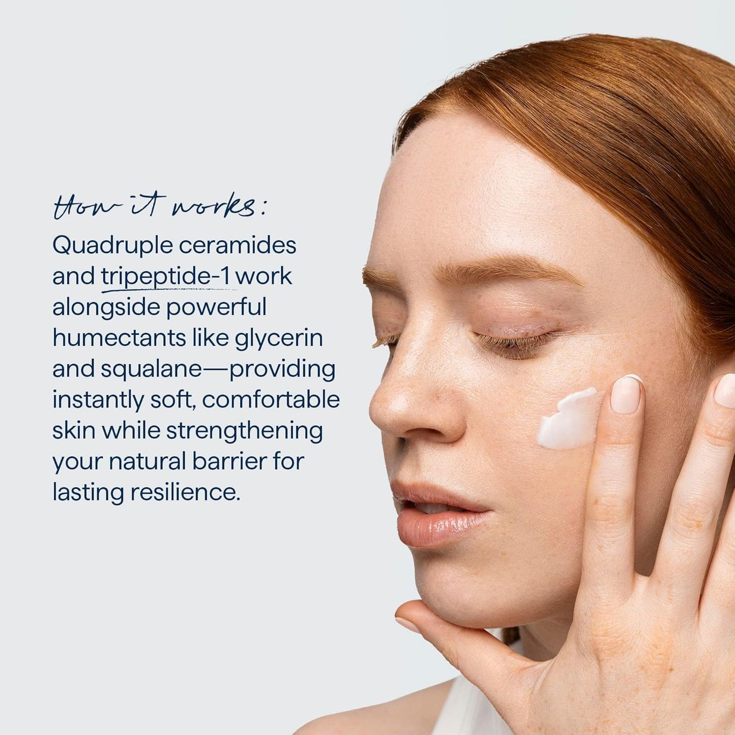 Remedy for Rich Moisture - Barrier Repairing Rich Cream Moisturizer for Normal to Dry Skin - Quadruple Ceramide Complex, Peptides, Squalane, Glycerin- By Dermatologist Dr. Shah, 1.7 fl. oz-GlimoraGlow