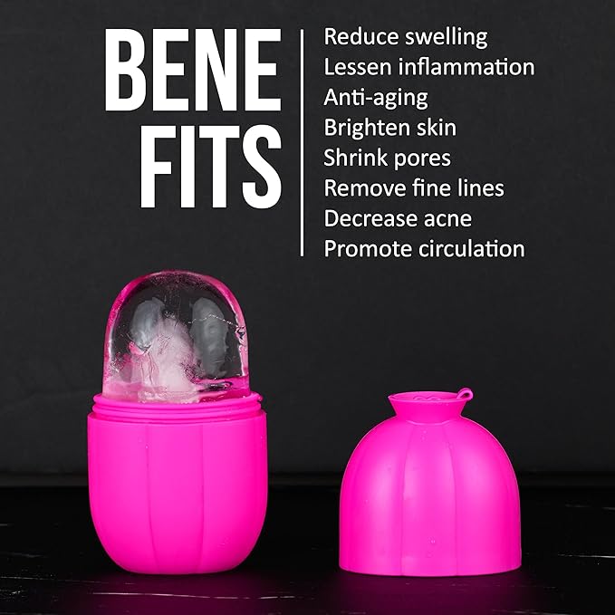 Ice Face Roller - 1pc Ice Roller for Face, Ice Facial Tools, Face Depuffer | Skincare Beauty Tools + Accessories-GlimoraGlow