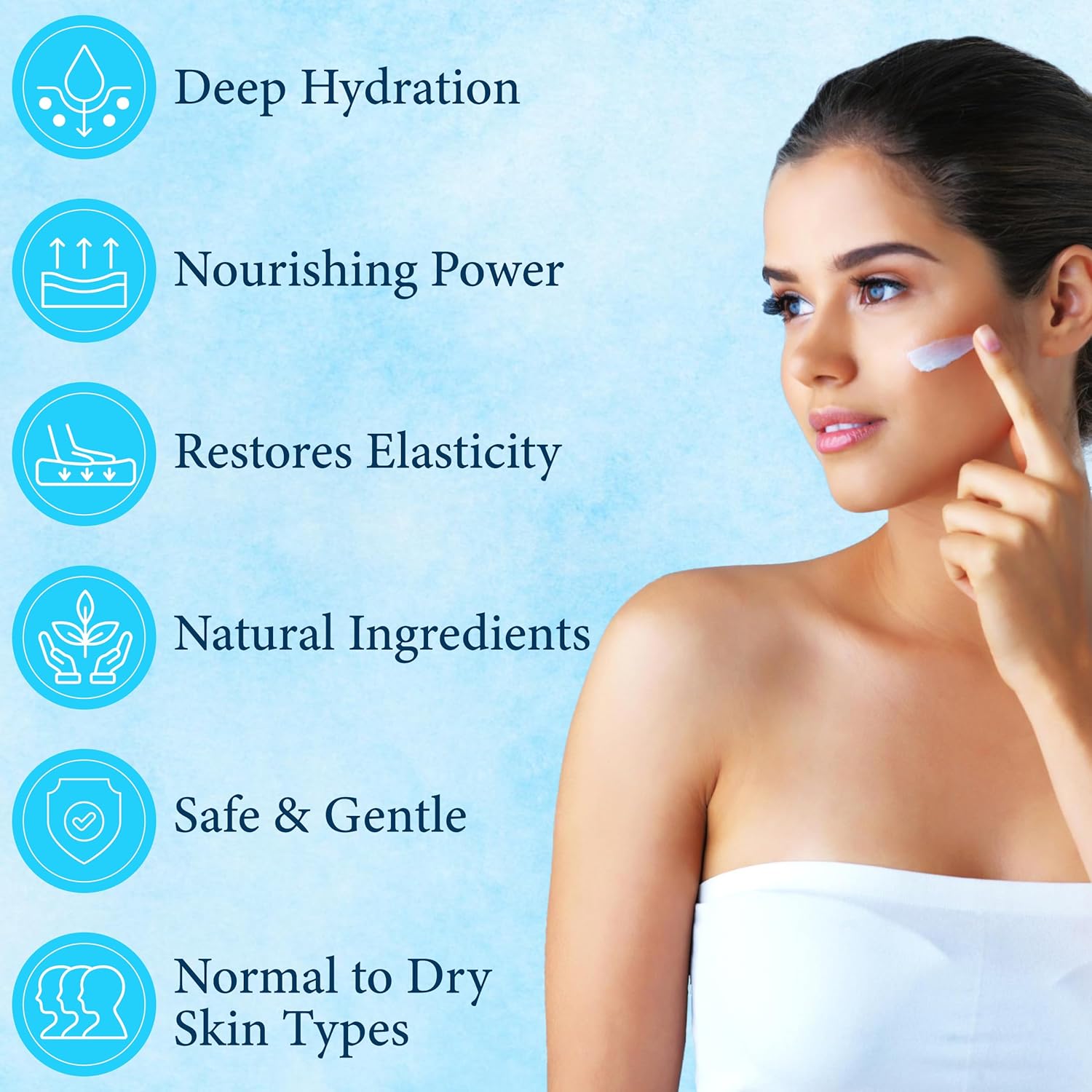 Florencia Marine Moisturizer - Youthful Radiance Face & Neck Cream - Hydrating, Nourishing, Wrinkle, Rejuvenating Cream with Marine Algae Extracts and Hyaluronic Acid for Men & Women, 2 oz-GlimoraGlow