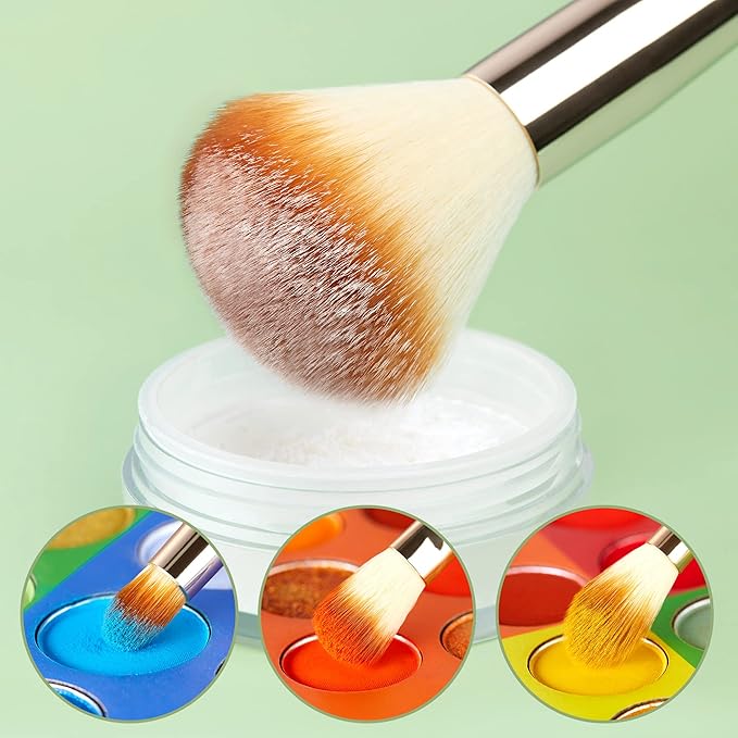 Jessup Professional Bamboo Makeup Brushes, Premium Synthetic Foundation Powder Concealer Blush Highlight Eye Blending Cosmetic Brush Set 25pcs T135-GlimoraGlow