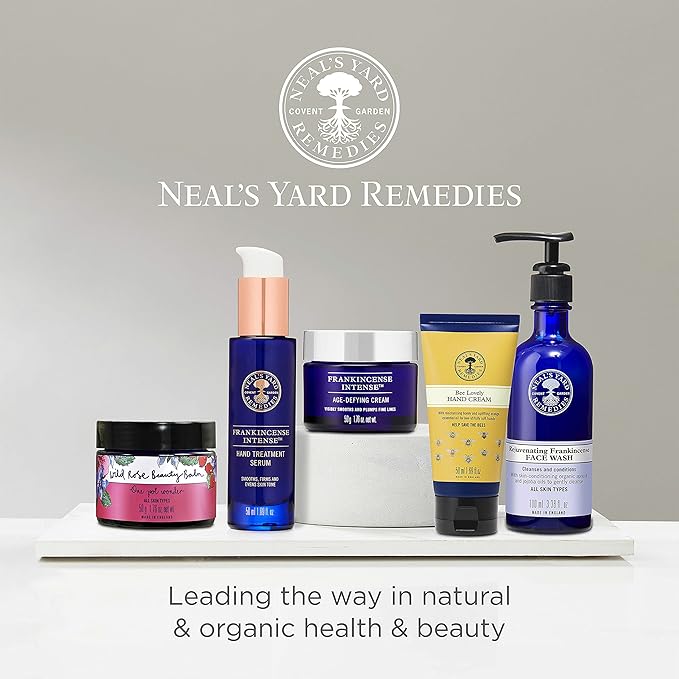 Neal's Yard Rejuvenating Frankincense Cleanser with Aloe Vera & Cocoa Butter, Smoothes & Refines, All Skin Types, Vegan Approved, Cruelty-Free 100mL-GlimoraGlow