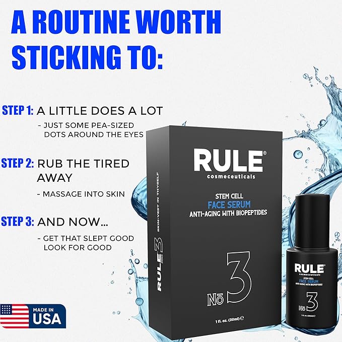 No.3 - Facial Serum with Biopeptides & Apple Stem Cells, Face Serums for Anti Aging, Peptide Serum as Skin Toner and Dark Spot Remover for Face, 30 mL-GlimoraGlow