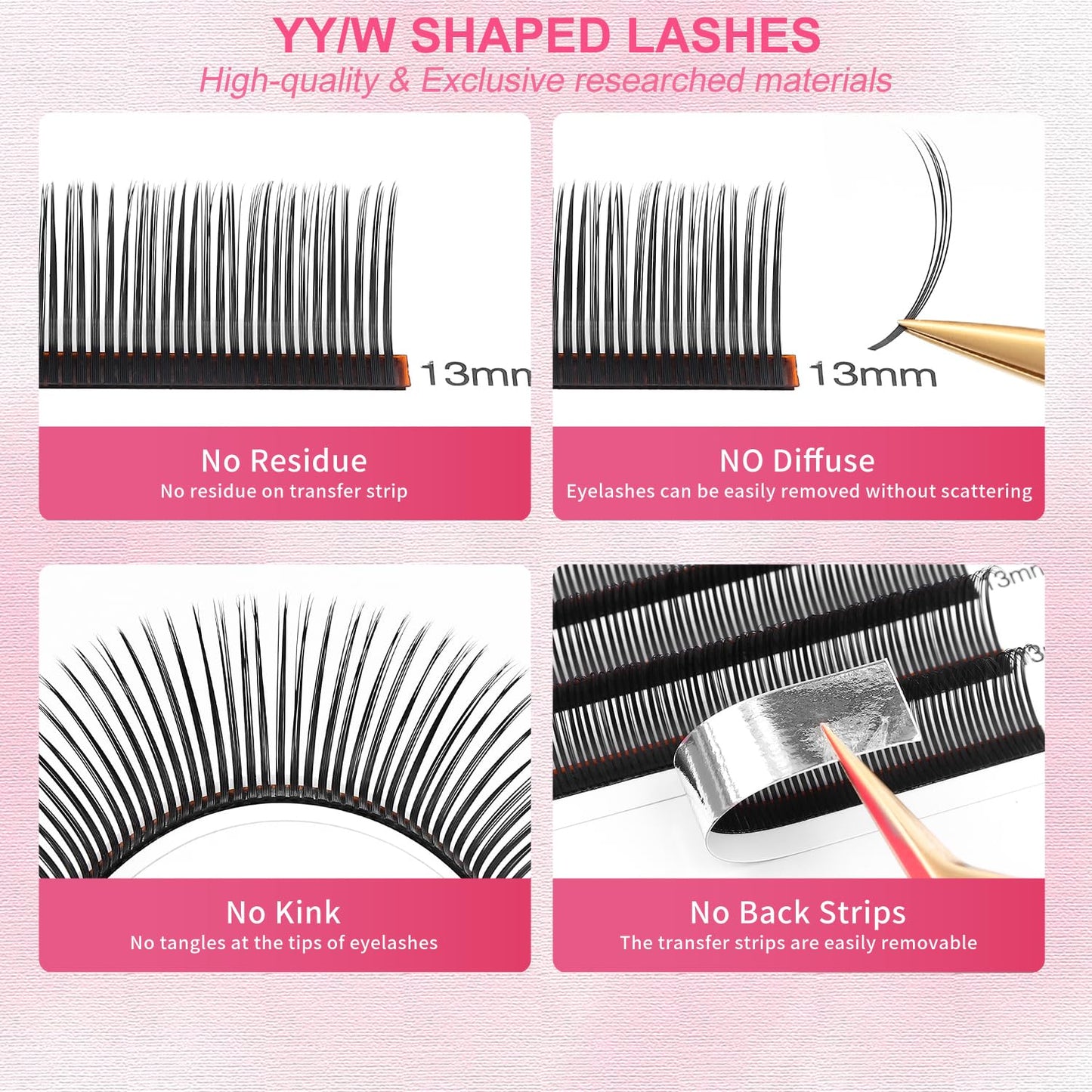 5D Flower Lash Extensions Spikes Lashes 0.07 Matte Black C Curl Lashes Mix 8-15mm Eyelash Extension Lash Trays Professional Use(5D Flower,0.07-C,8-15mm)-GlimoraGlow