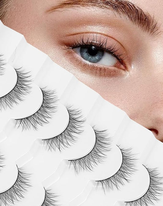 Natural Lashes Natural Eyelashes Short Eyelashes Natural Look False Eyelashes Wispy Eye Lashes Small Lashes Fake Lashes K33-GlimoraGlow