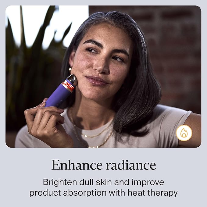 Therabody TheraFace Depuffing Wand – Cold and Heat Skincare Treatment to Depuff and Glow; Beauty Wand, Face Roller and Eye Massager for Eye Puffiness, Dark Circles and Skin Radiance (Indigo)-GlimoraGlow